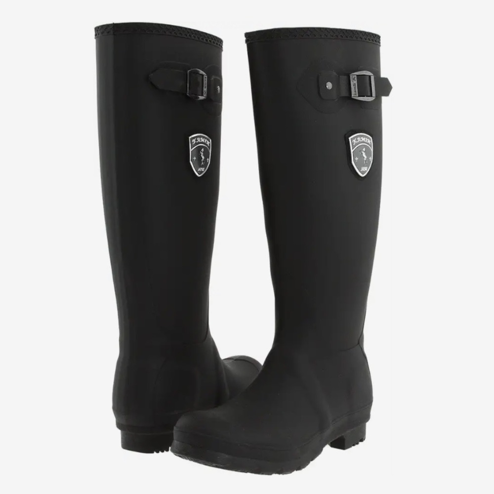 Kamik Jennifer Black Waterproof Rubber Women’s Galoshes Rain Boots C1